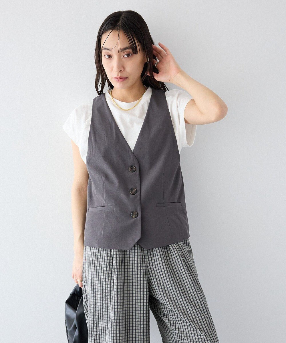 CRAFT STANDARD BOUTIQUE バックスリットショートベスト 