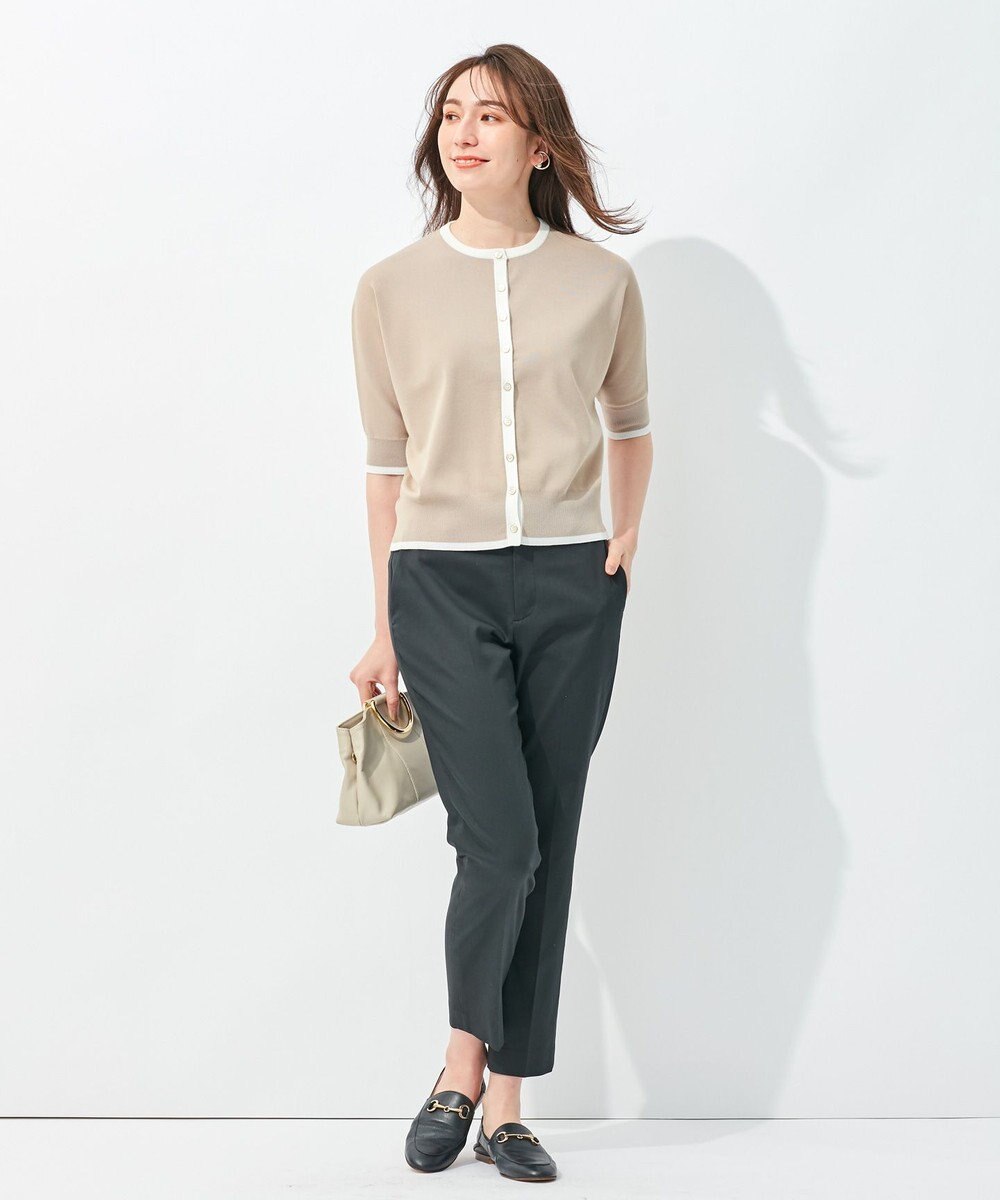 自由区 【洗える/マルチWAY】コットンアセテートニットセットアップ 