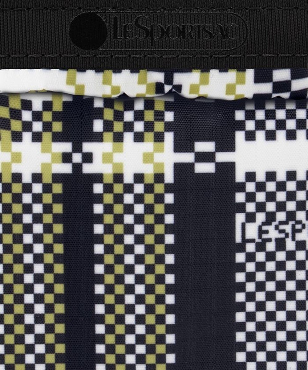 LeSportsac SQUARE COSMETIC/ピクセルスクランブルチェック 