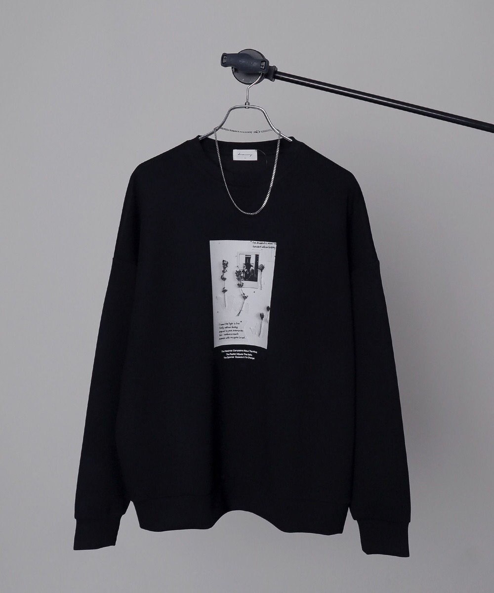 WEGO 【２点セット】アクセ付きフォトグラフィックプルオーバー 