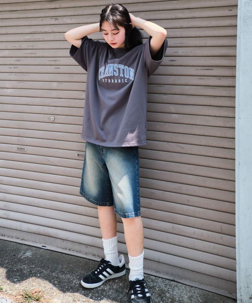 WEGO 【接触冷感/ユニセックス着用ITEM】カレッジロゴグラフィックT（SS） 