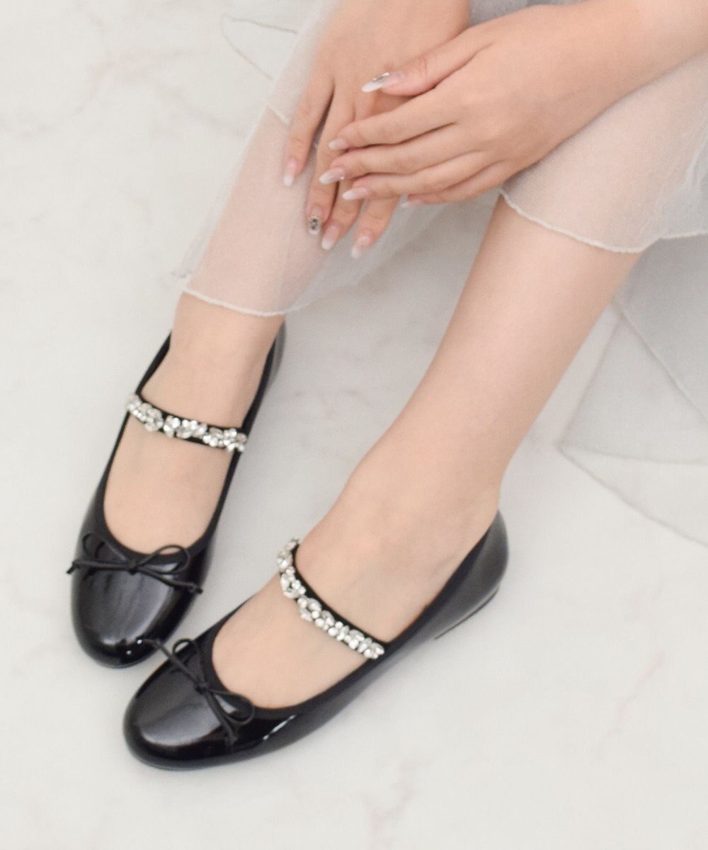 Bridget Birkin 【Bridget Birkin】ビジューストラップバレエシューズ 