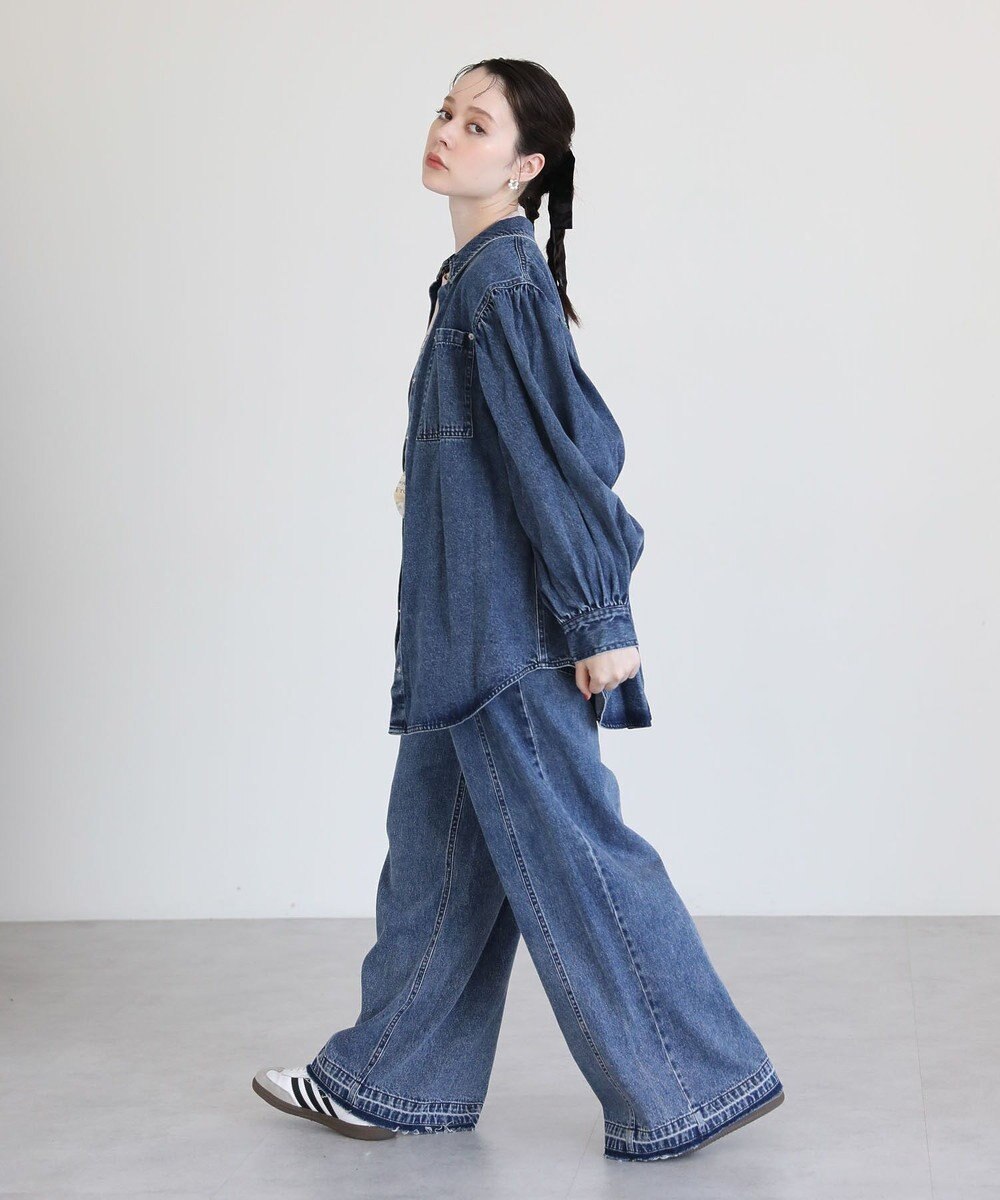 Green Parks ・ＳＵＧＡＲ　ＳＰＯＯＮ　ボリュームスリーブデニムシ 