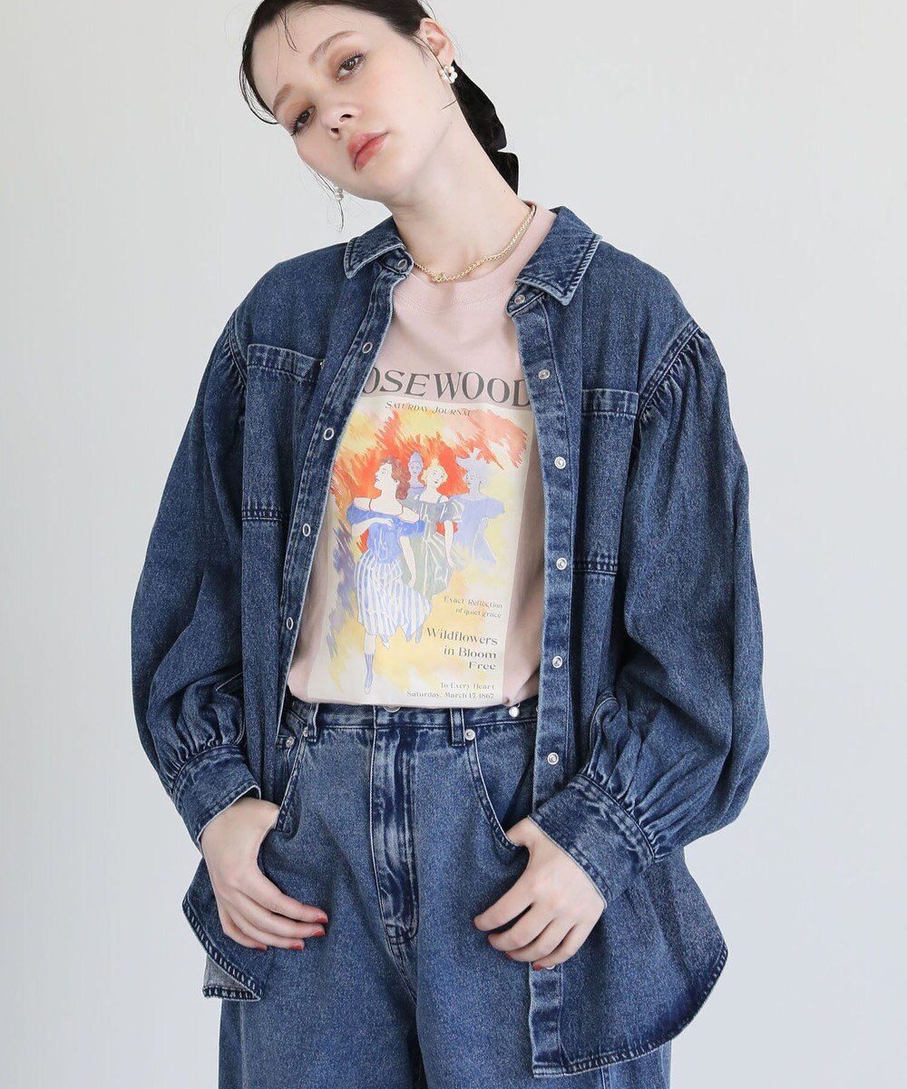 Green Parks ・ＳＵＧＡＲ　ＳＰＯＯＮ　ボリュームスリーブデニムシ 