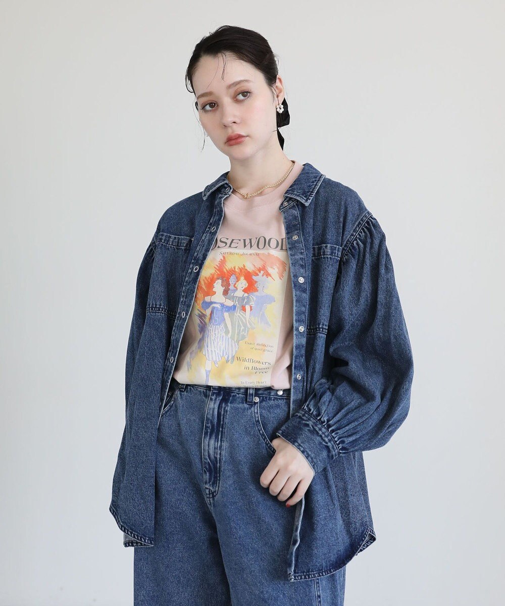 Green Parks ・ＳＵＧＡＲ　ＳＰＯＯＮ　ボリュームスリーブデニムシ 