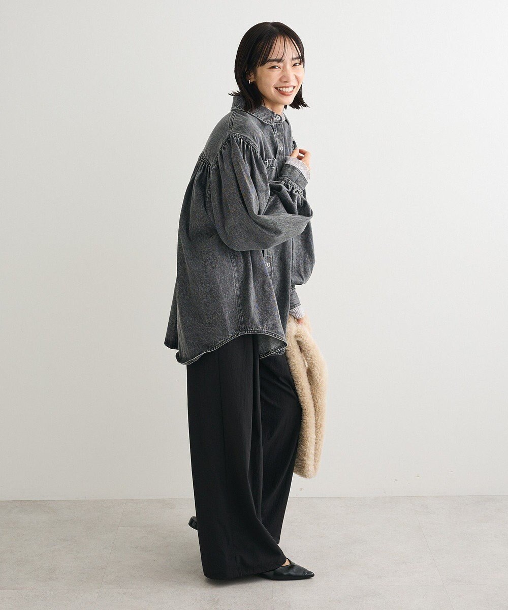 Green Parks ・ＳＵＧＡＲ　ＳＰＯＯＮ　ボリュームスリーブデニムシ 