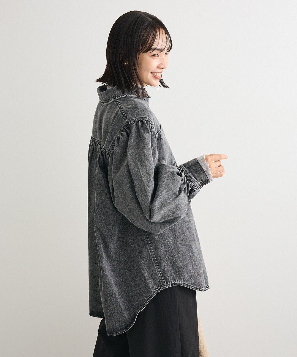 Green Parks ・ＳＵＧＡＲ　ＳＰＯＯＮ　ボリュームスリーブデニムシ 