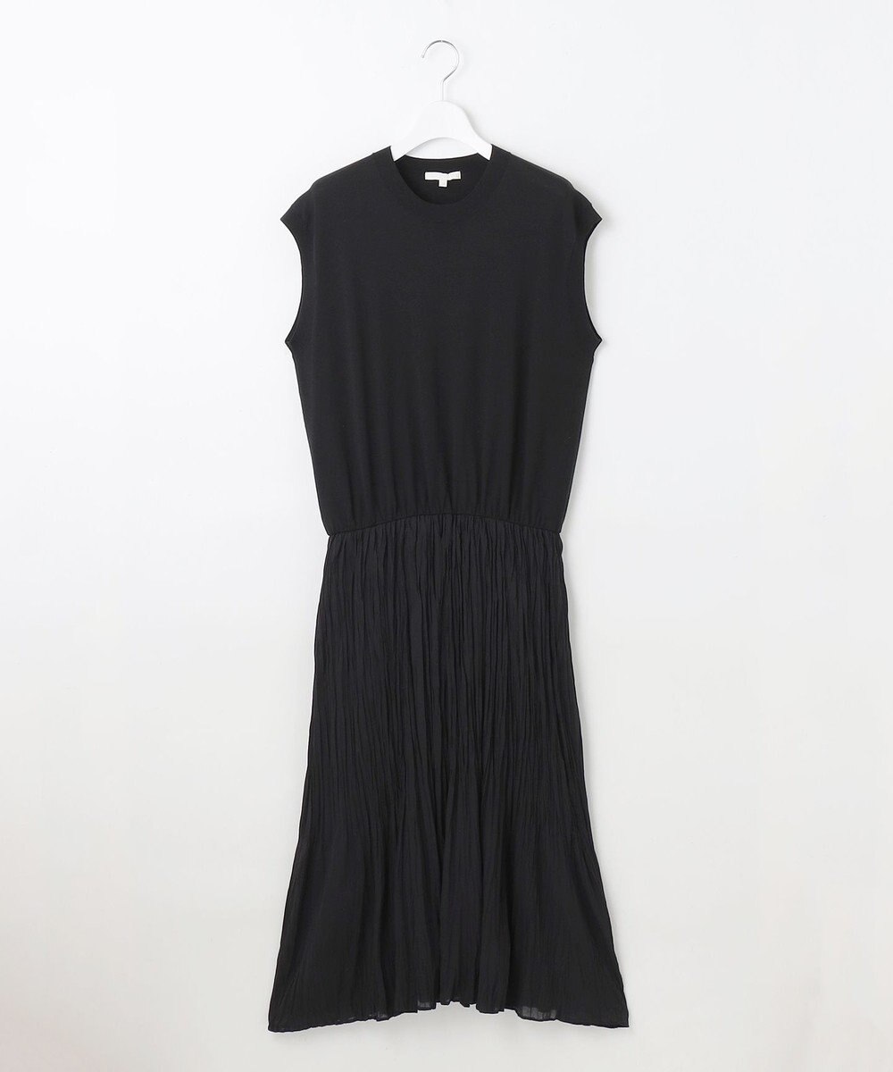 自由区 L 【カタログ掲載・洗える】ジョーゼットプリーツコンビ ワンピース 