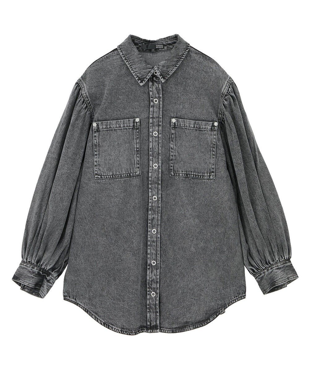 Green Parks ・ＳＵＧＡＲ　ＳＰＯＯＮ　ボリュームスリーブデニムシ 