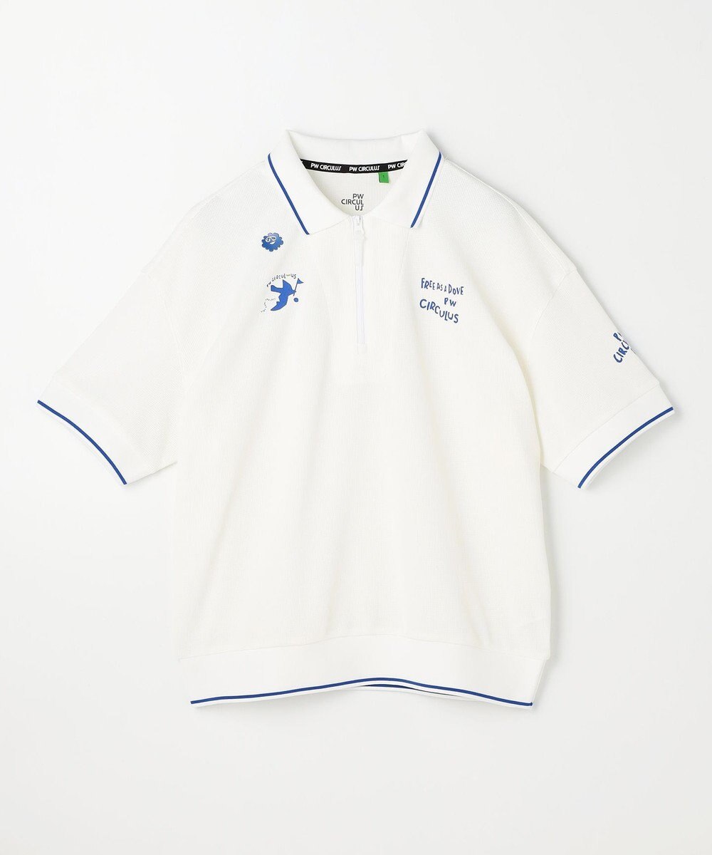 PW CIRCULUS 【WOMEN】ミニワッフル鹿の子ポロ ゴルフウェア レディース 