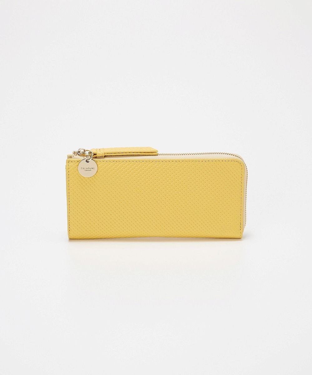 TOPKAPI 【TREASURE TOPKAPI】クロスエンボス レザー L字ファスナー 長財布 