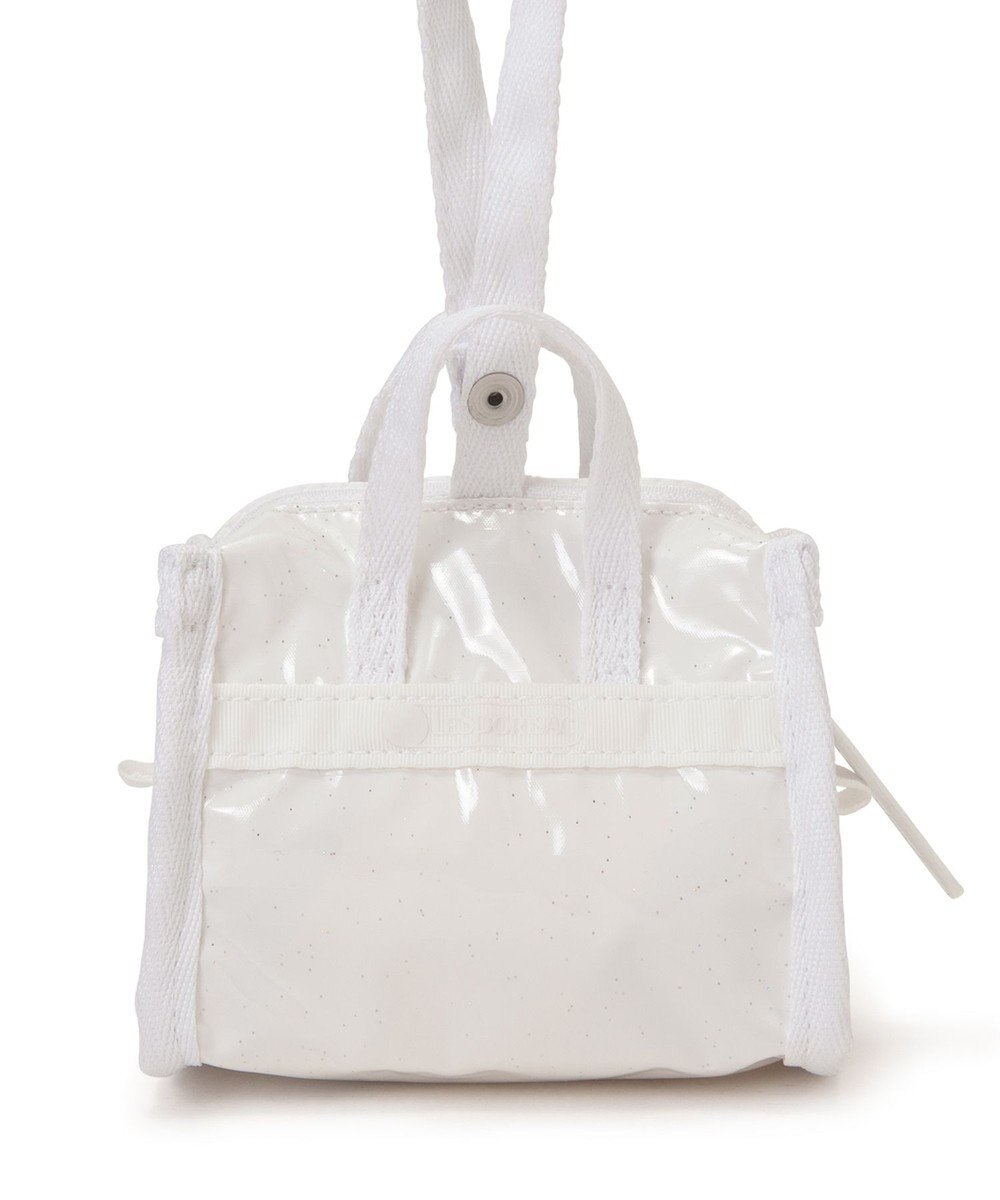 LeSportsac MICRO WEEKENDER CHARM/ホワイトグリマーシャイン 