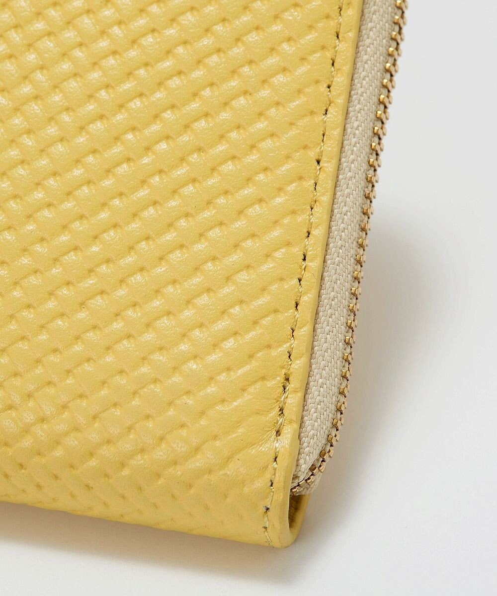 TOPKAPI 【TREASURE TOPKAPI】クロスエンボス レザー L字ファスナー 長財布 