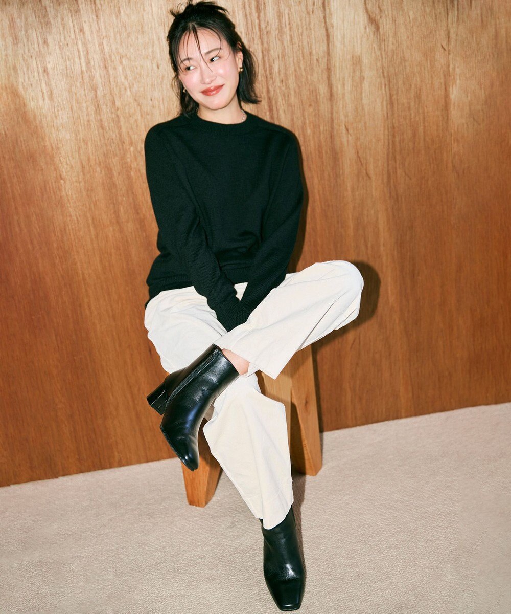 Pointer 【石岡真実さん着用】本革ショートブーツ 