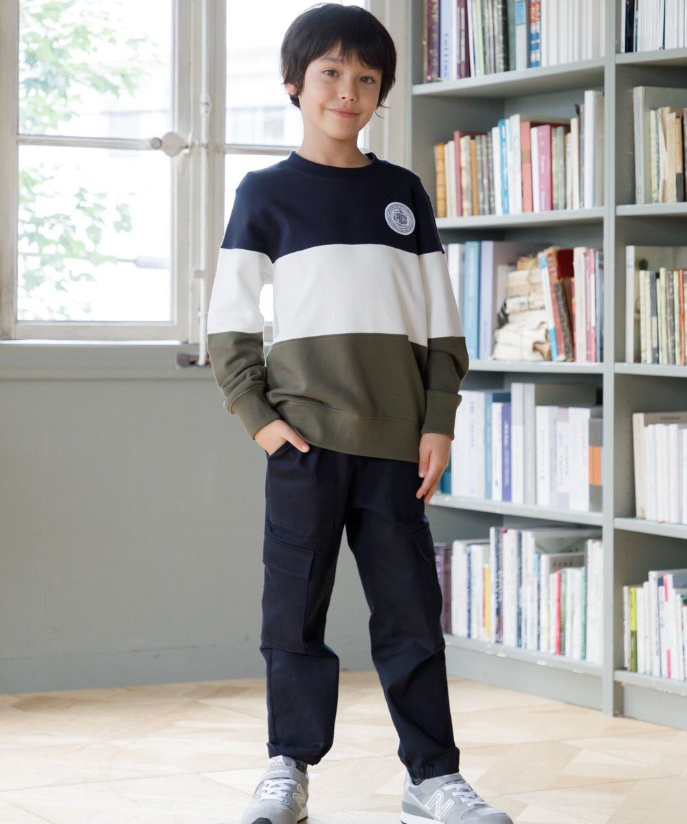 J.PRESS KIDS 【140-170cm】COMBI トリコロール トレーナー 