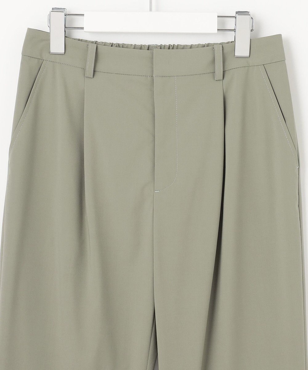 J.PRESS LADIES 【洗える】マイクロタイプライターストレッチ テーパード パンツ 