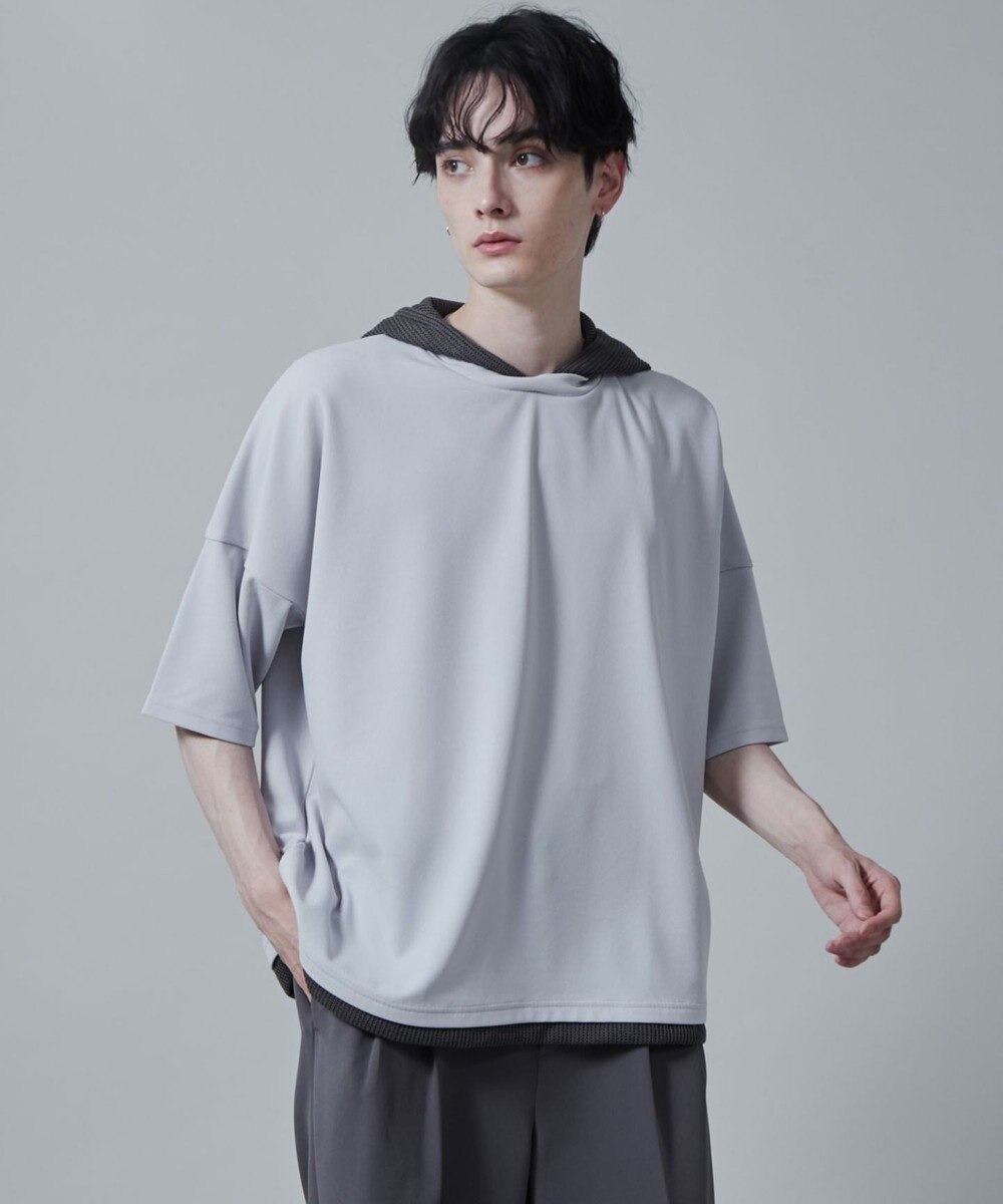 WEGO フェイクレイヤードフードT（S） 