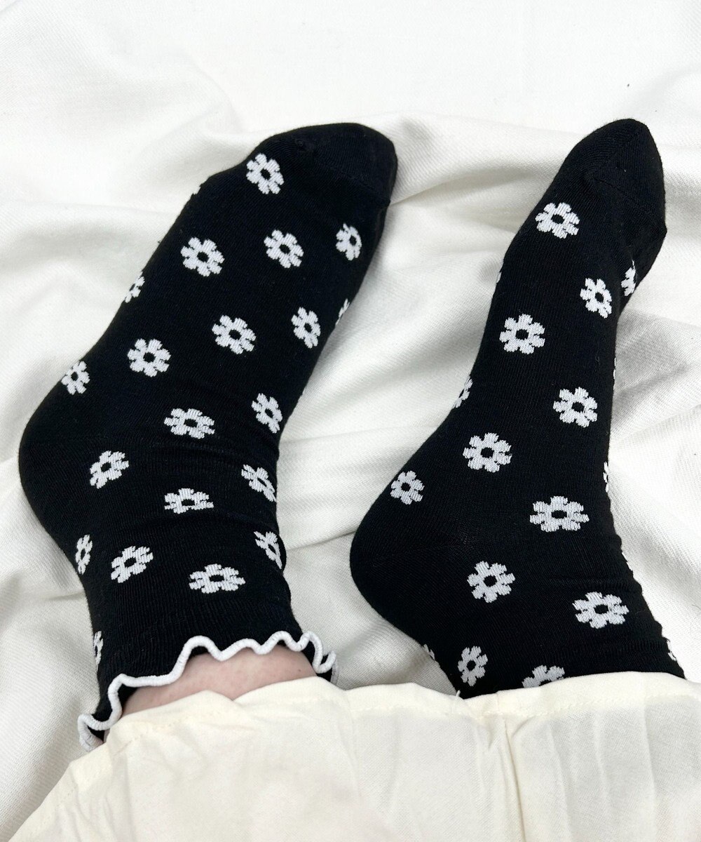 WEGO モチーフ総柄メロークルーソックス 
