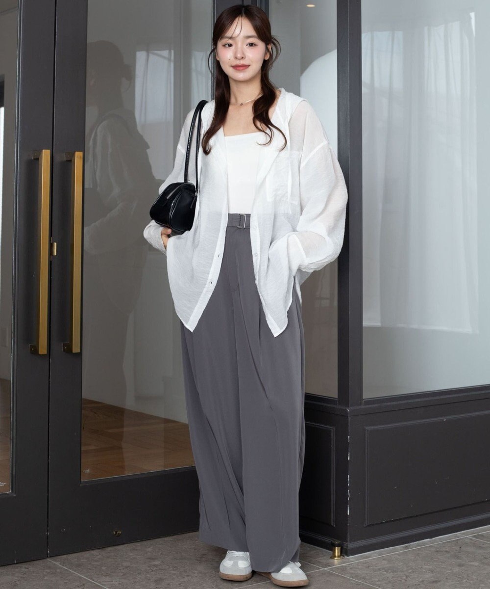 WEGO 【2026年春夏新作】シアーフードシャツ 