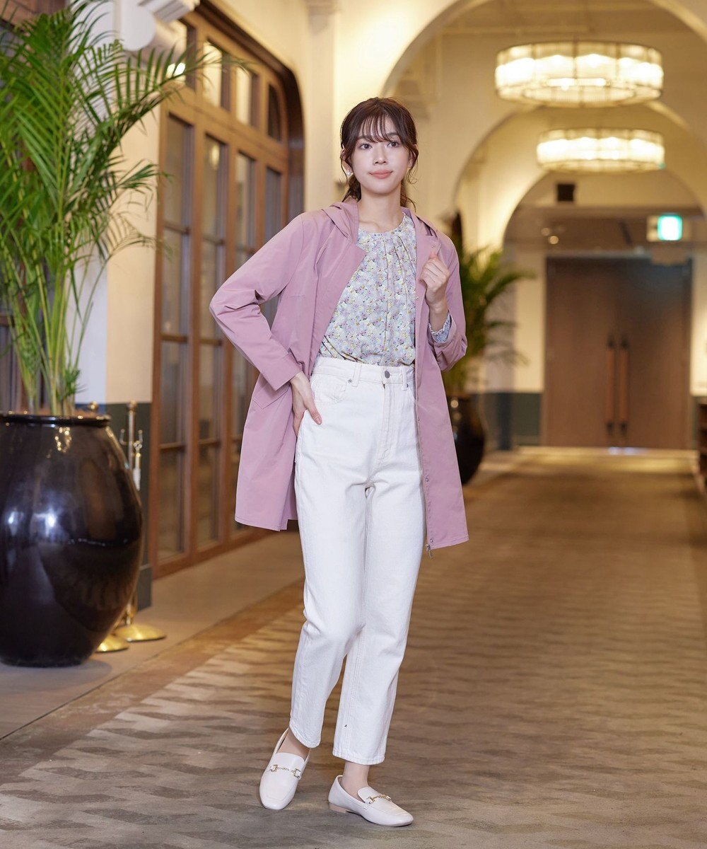 Tiaclasse 【洗える】2WAY花柄ブラウス 