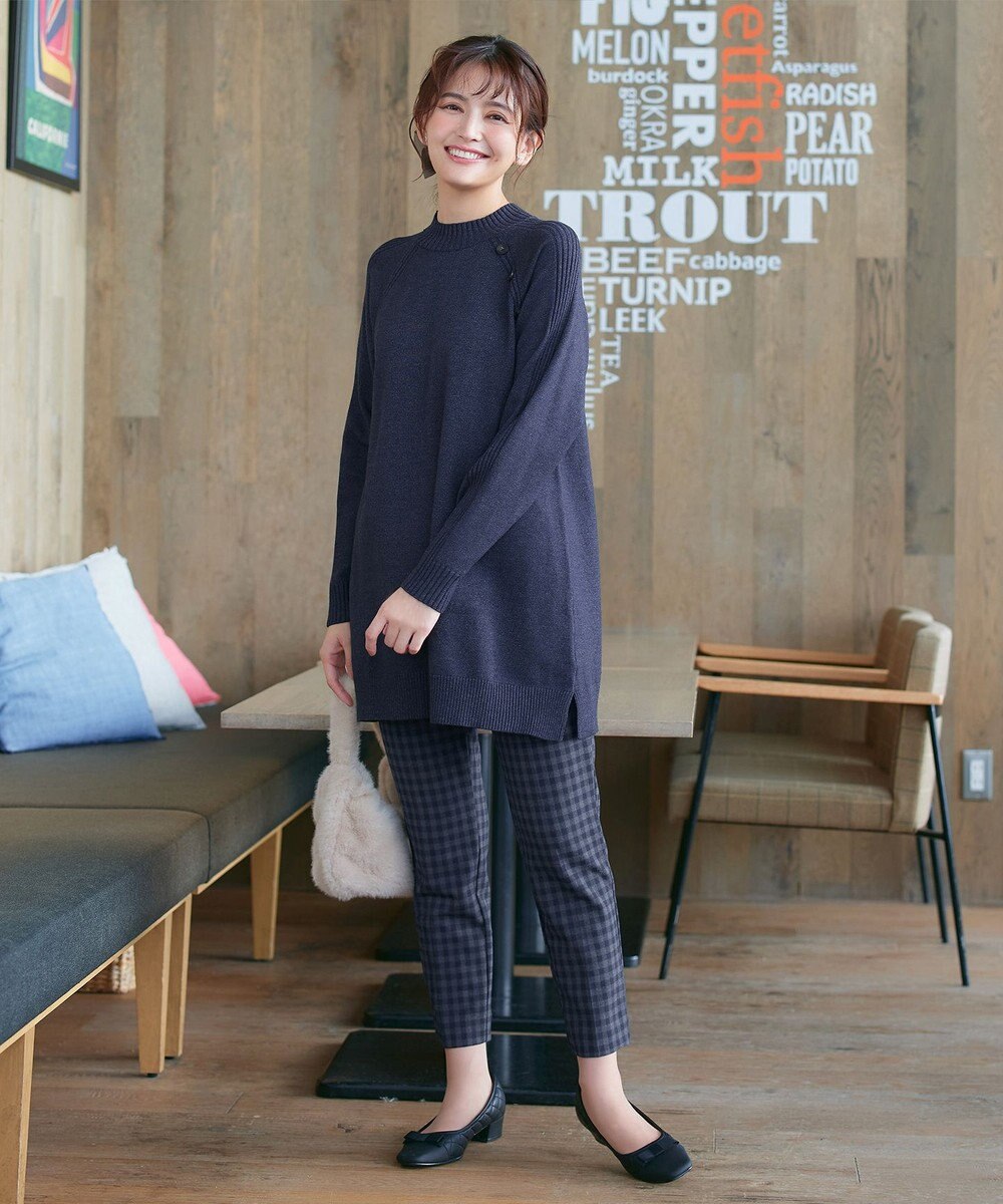 Tiaclasse 【安田美沙子さん着用・選べる2type・新色追加】ボタンニットチュニック 