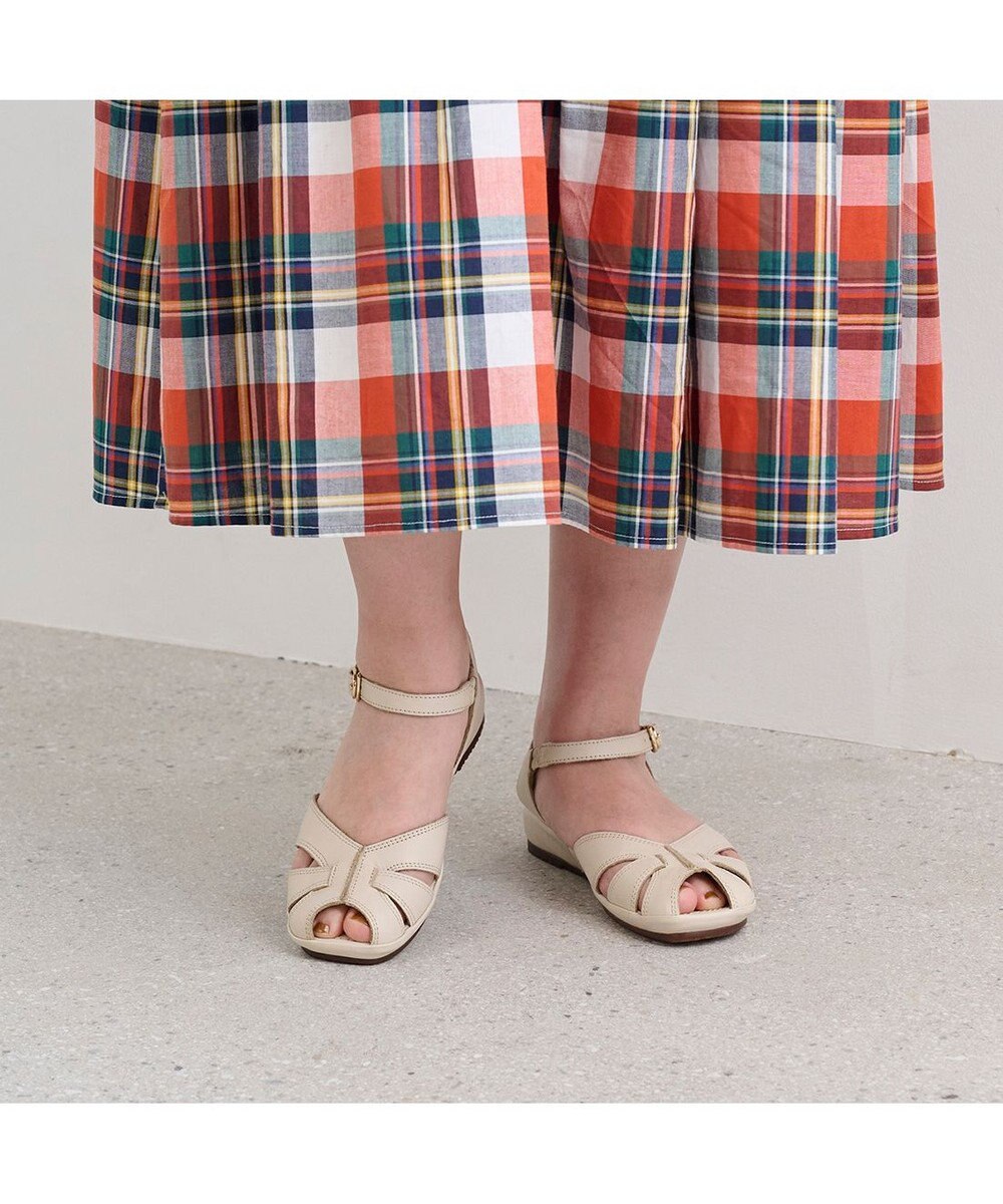 ing <ing>【サスティナブル】アンクルストラップサンダル 