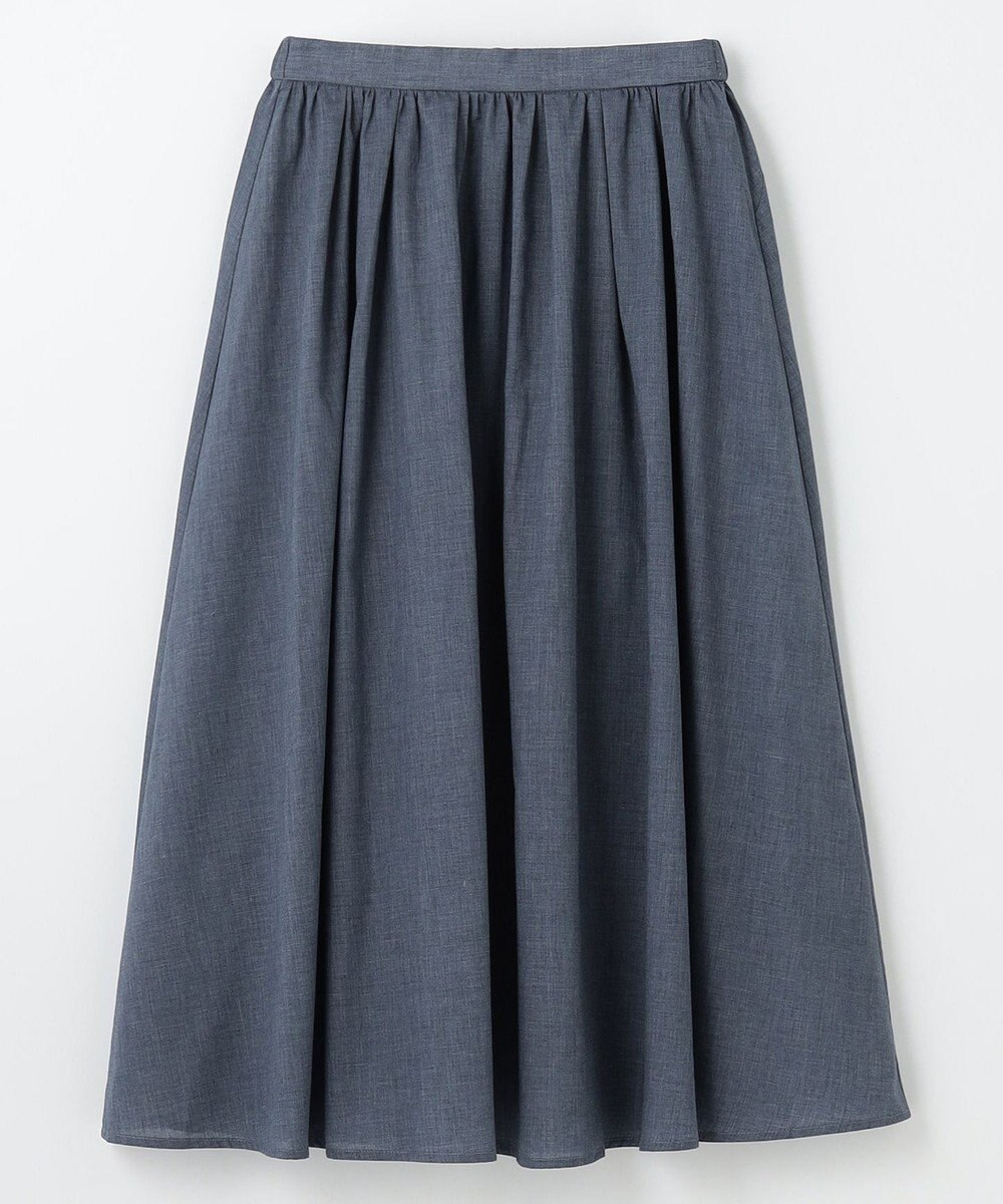 ANY 【大好評につき新色追加！/ウエストゴム】シャンブレーライクフレアスカート 