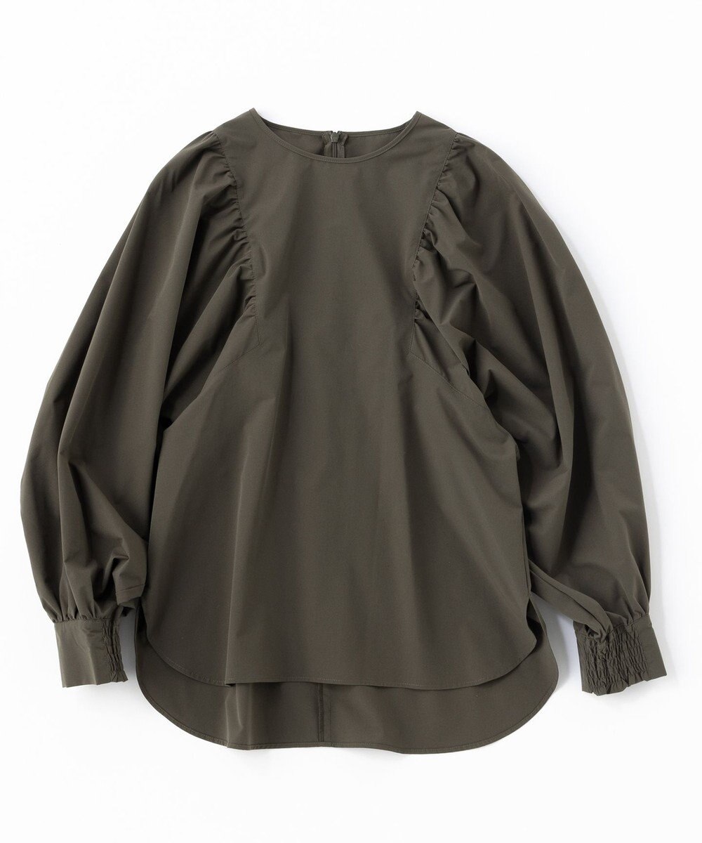UNFILO 【撥水/軽量/ストレッチ】MOVE TEX ボリュームスリーブブラウス 