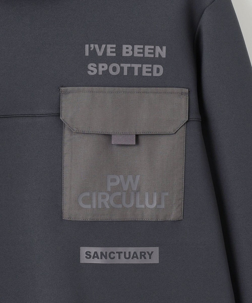 PW CIRCULUS 【MEN】ポケット 長袖 モックネック シャツ 