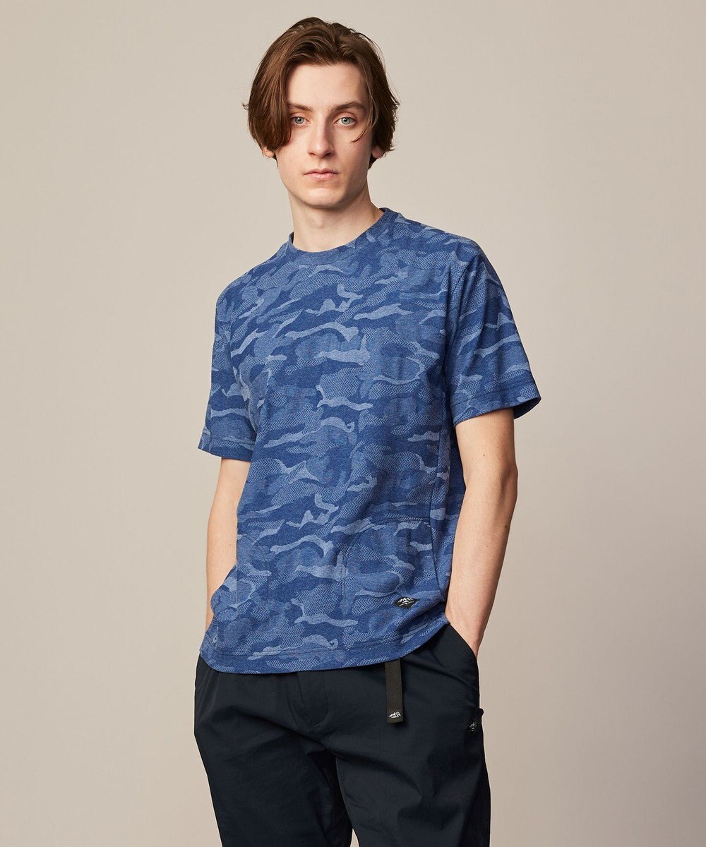 JOSEPH ABBOUD MOUNTAIN 【吸水速乾・男女兼用】カモフラジャガードTシャツ 