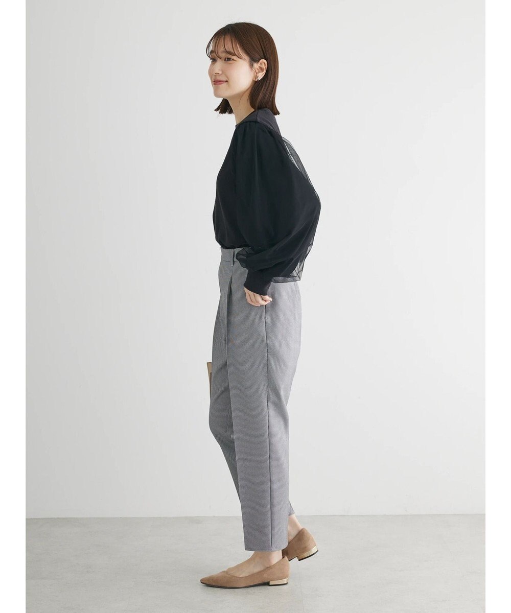 Green Parks 袖チュールドッキングリブプルオーバー 