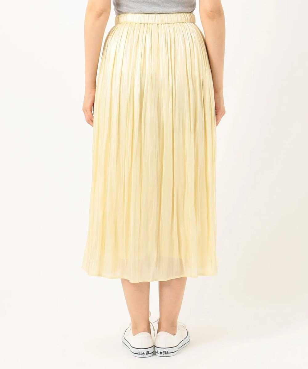 ANY L 【洗える】シャイニーサテン スカート 