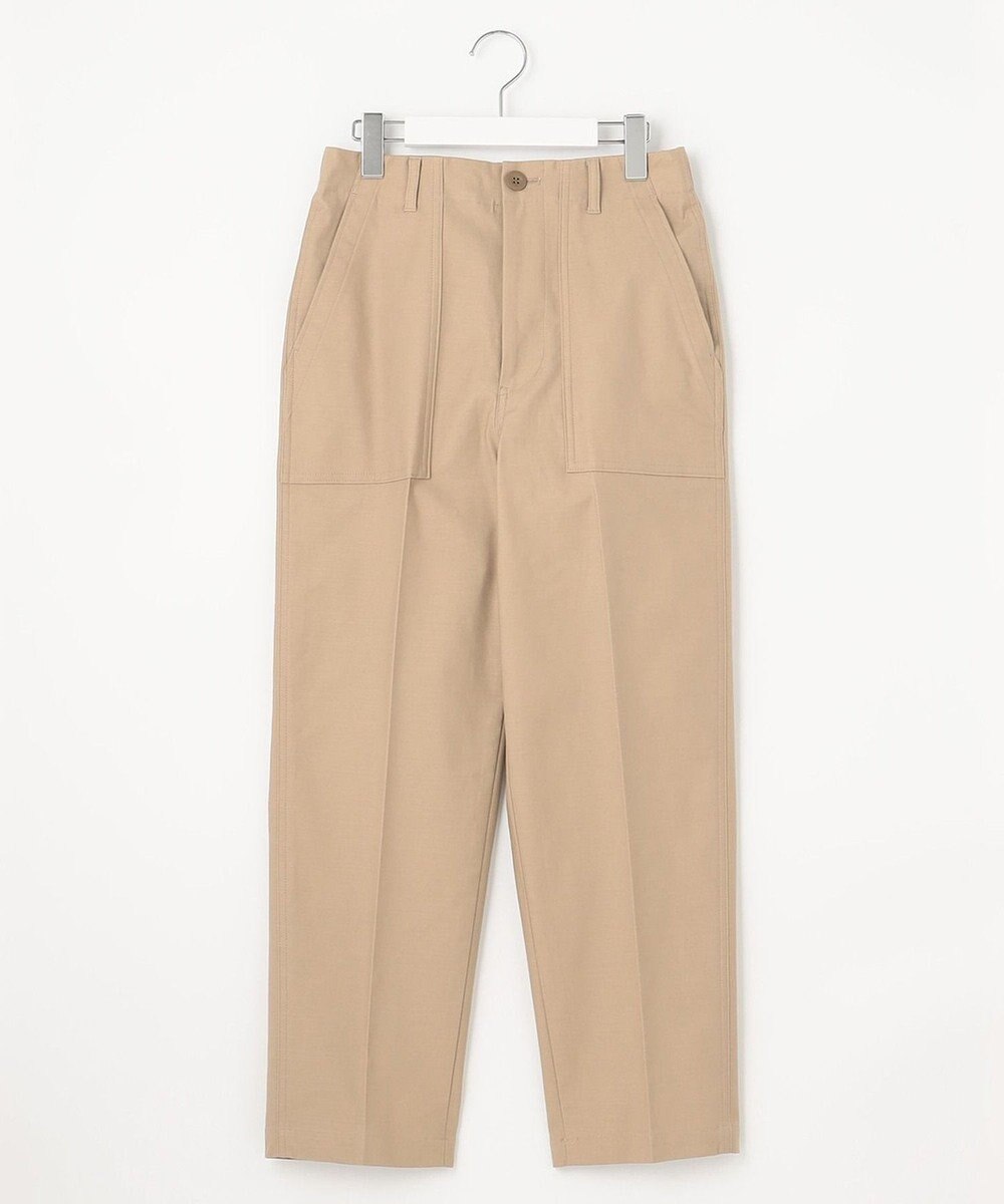 23区 L 【SLOW/洗える】バックサテンストレッチ ベイカーパンツ 