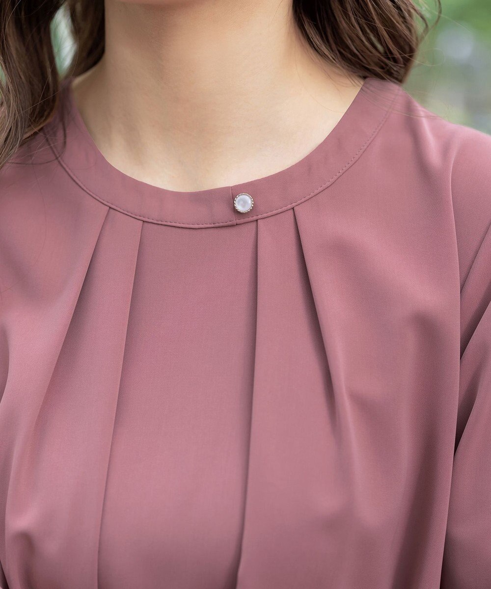 Tiaclasse 【洗える】花びらスリーブチュニックブラウス 