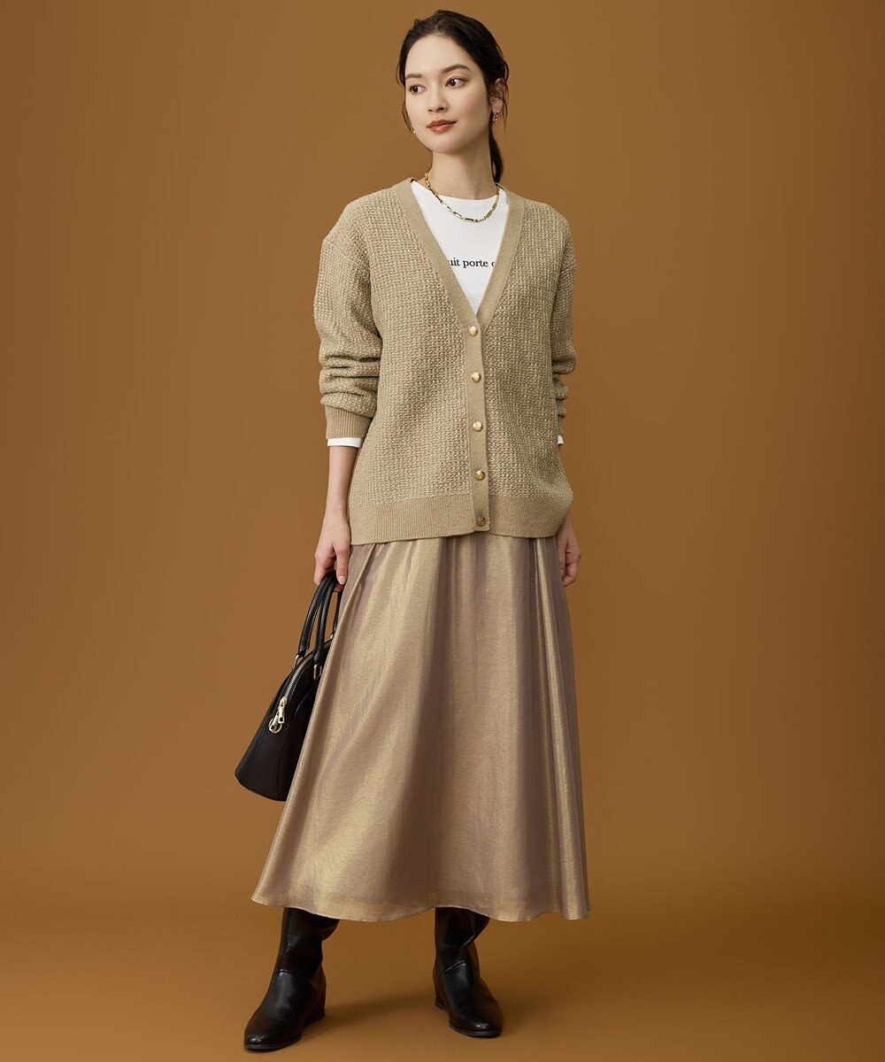 自由区 L 【カタログ掲載】シャイニーギャザー スカート 