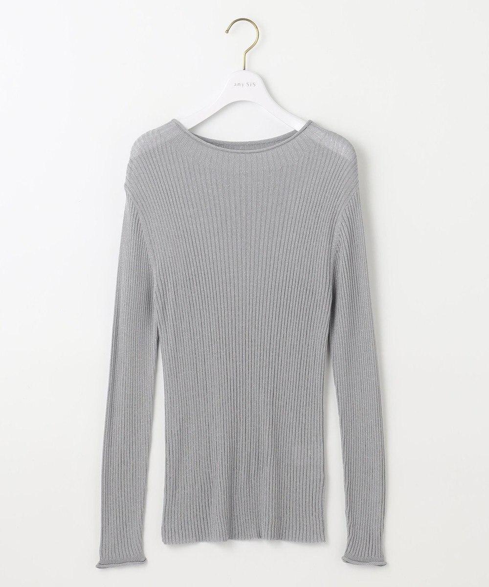 ANY SIS 【洗える】ラメシアーリブ ニット 