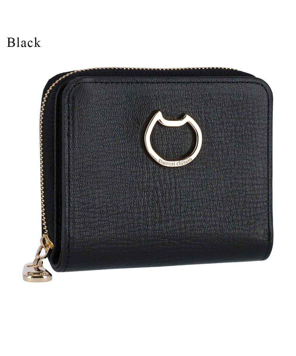 tsumori chisato CARRY ネコおこし ラウンドファスナー2つ折り財布 