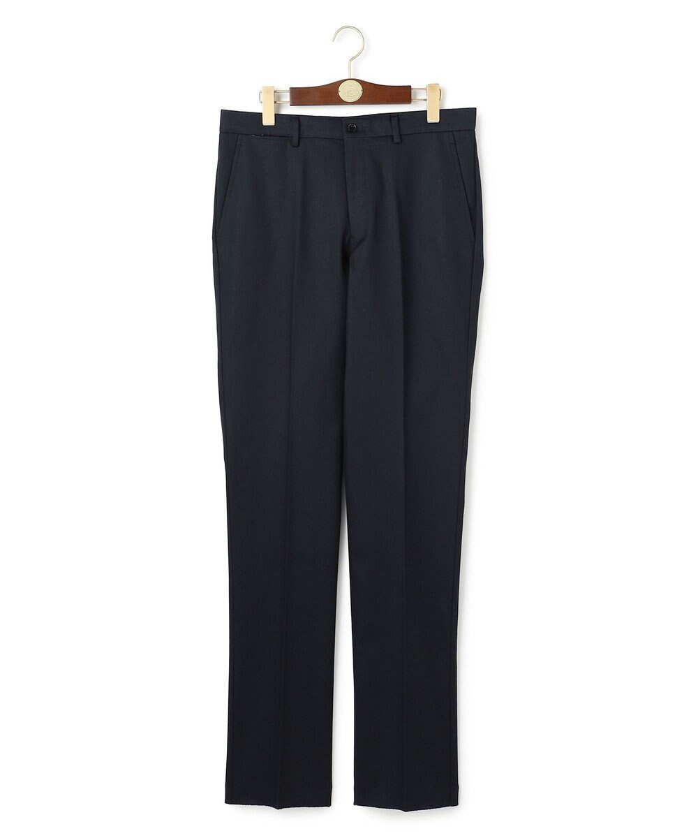 J.PRESS MEN 洗練されたシルエットと機能美【ストレッチ】トリコチン ステムテーパードパンツ 