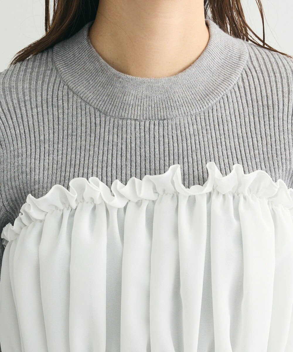 Green Parks ・ｓｗｉｎｇ　ｂｙ　ビスチェレイヤーハイネックニット 