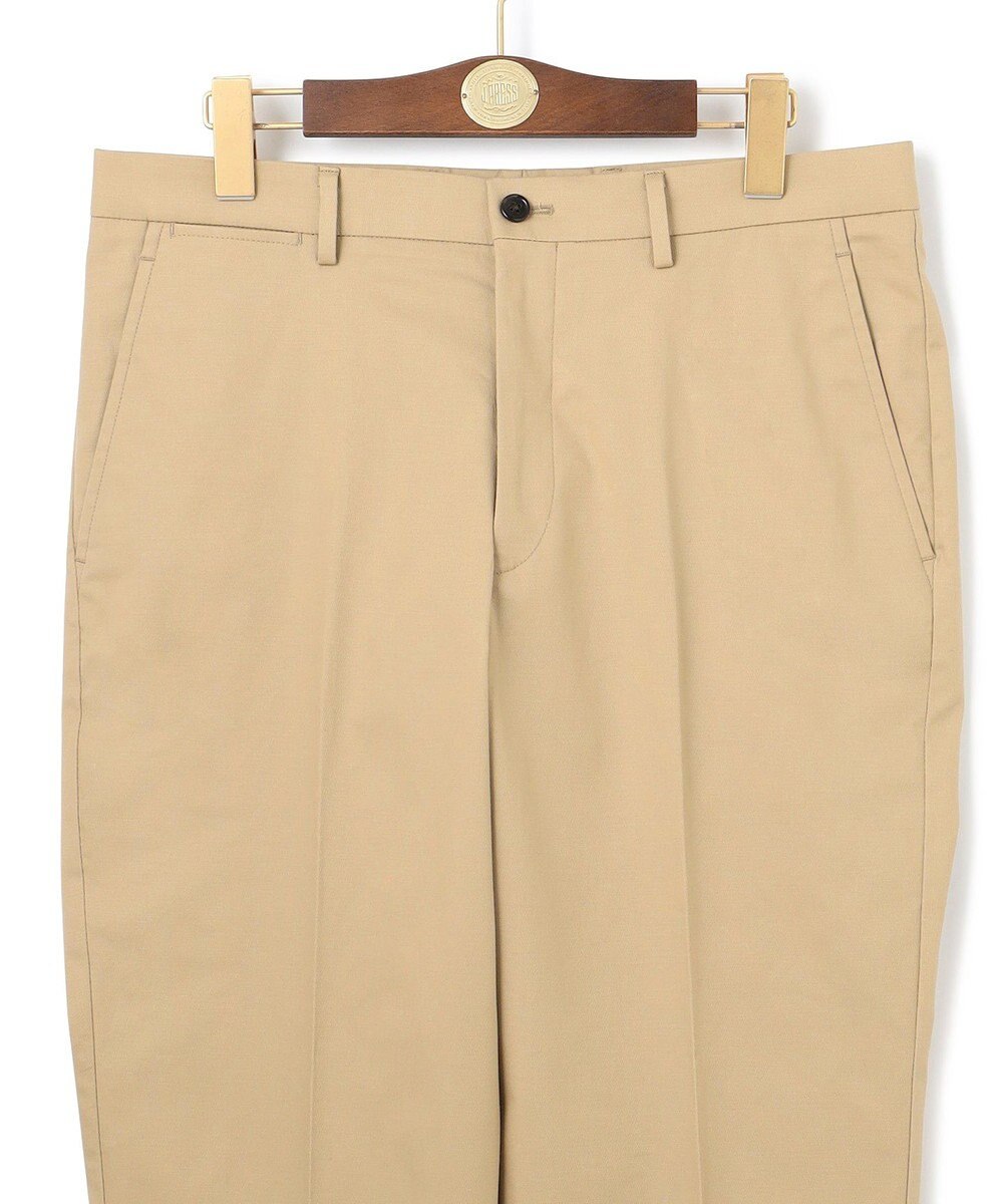 J.PRESS MEN 洗練されたデザインと機能性【ストレッチ】トリコチン ステムテーパード パンツ 