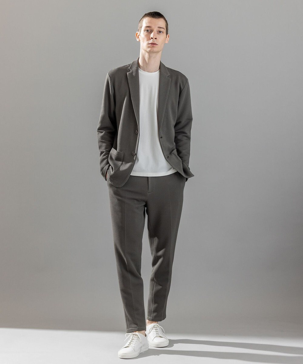 JOSEPH HOMME 新型【オリジナル素材/シワになりにくい/ウエストゴム仕様】ライトタックジャージー ドロスト付テーパードパンツ / PEGG CONVERTIBLE 