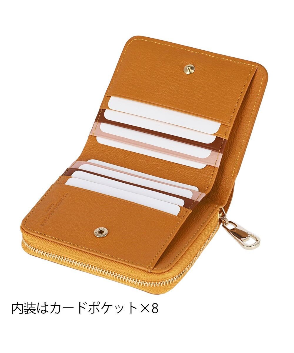 tsumori chisato CARRY ネコおこし ラウンドファスナー2つ折り財布 