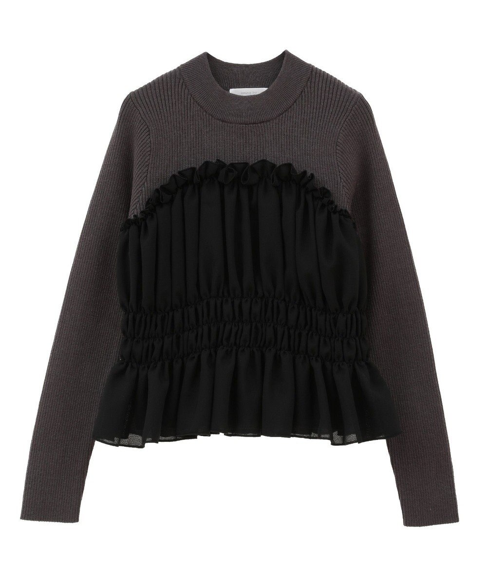 Green Parks ・ｓｗｉｎｇ　ｂｙ　ビスチェレイヤーハイネックニット 