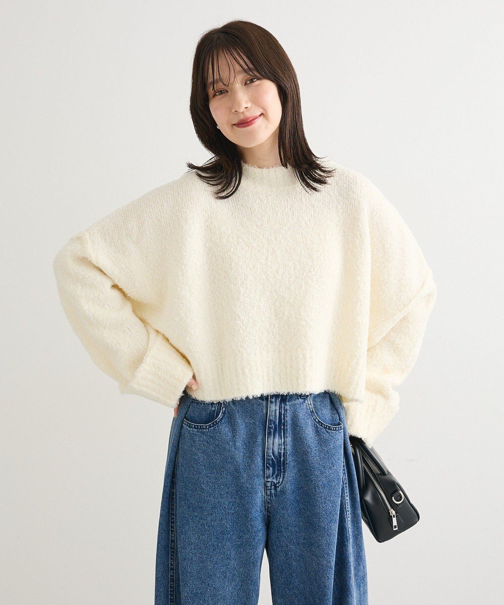 Green Parks ・Ｐｅｔｉｔ　Ｆｌｅｕｒ　ブークレワイドニット 