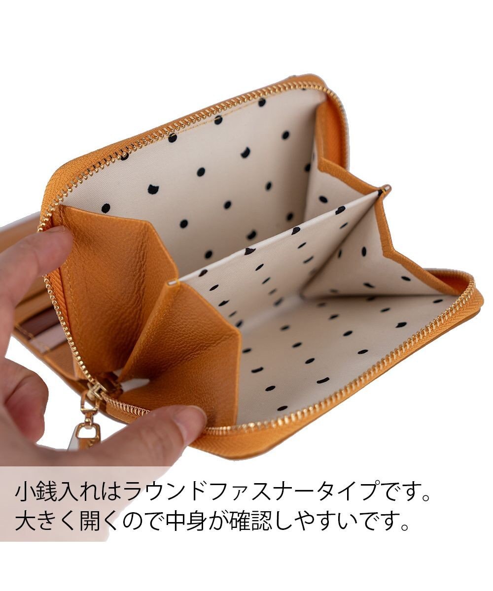 tsumori chisato CARRY ネコおこし ラウンドファスナー2つ折り財布 