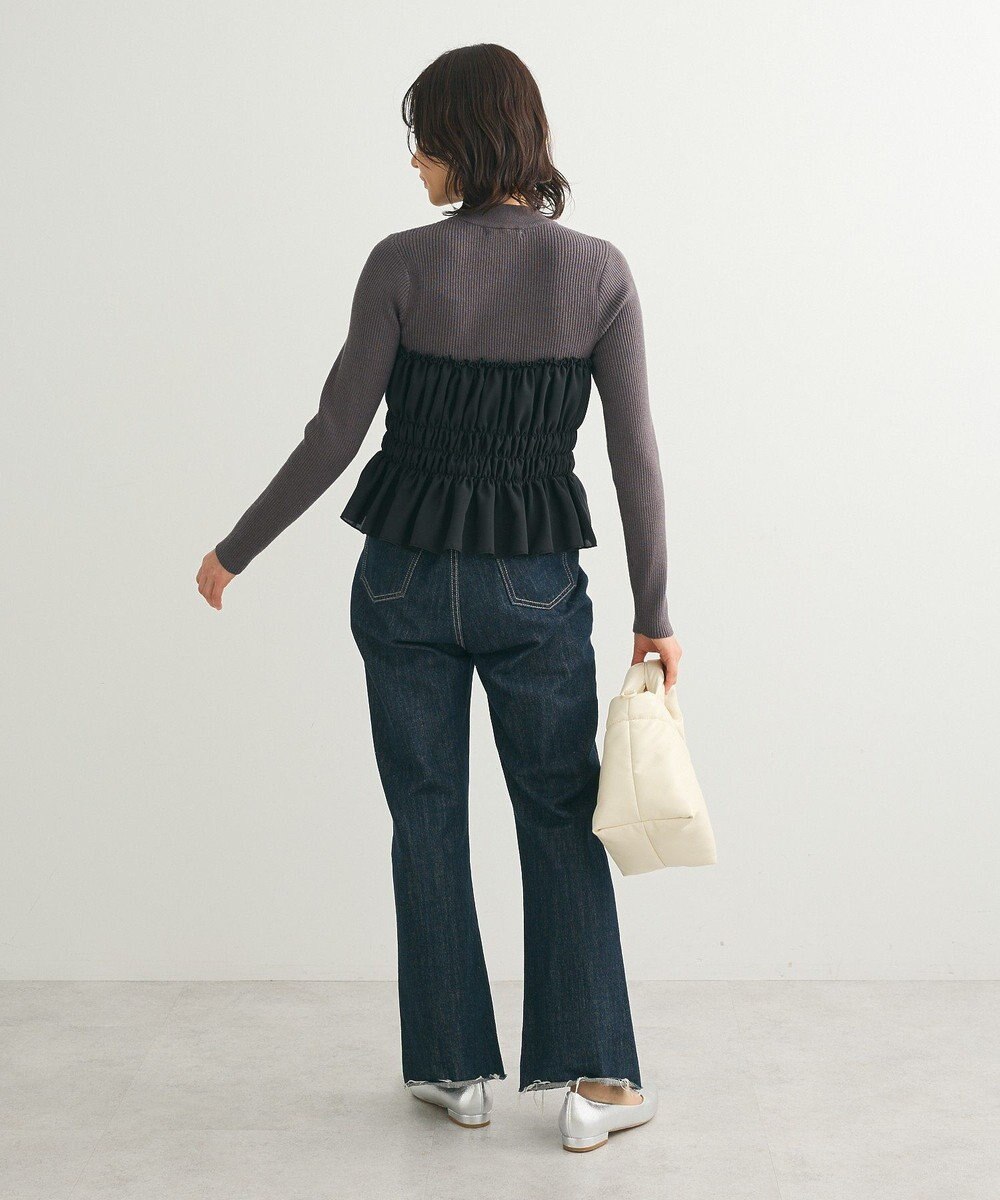 Green Parks ・ｓｗｉｎｇ　ｂｙ　ビスチェレイヤーハイネックニット 