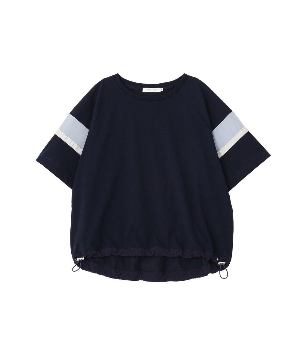 AMERICAN HOLIC 異素材ラインプルオーバー 