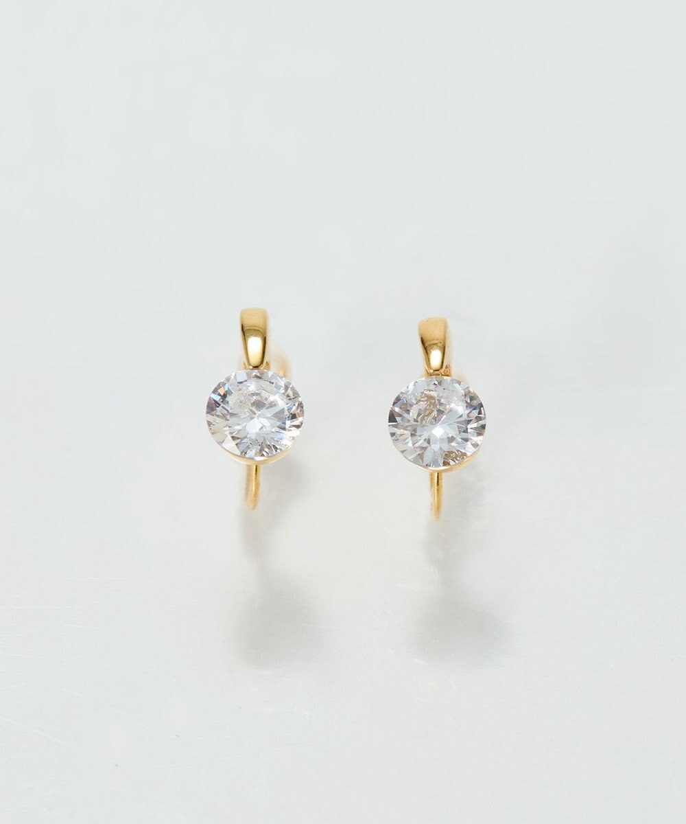 Phoebe 【痛くないシリーズ/金属アレルギー対応】スターリスビジューライトフィットイヤリング　ゴールド 