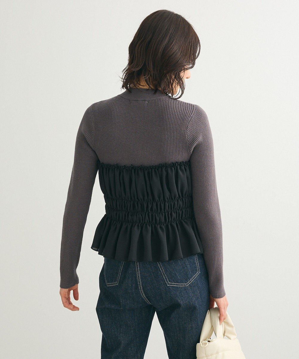 Green Parks ・ｓｗｉｎｇ　ｂｙ　ビスチェレイヤーハイネックニット 