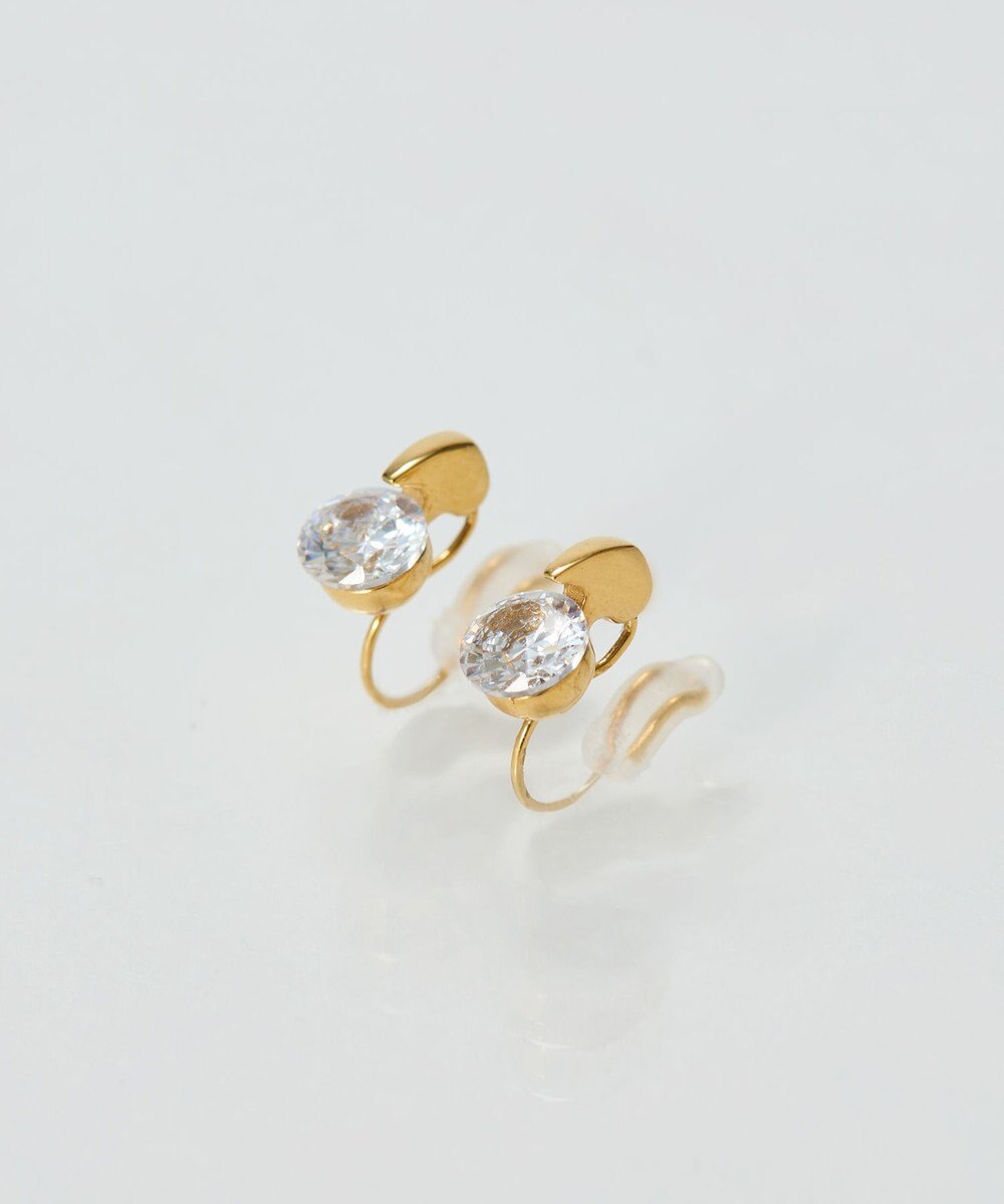 Phoebe 【痛くないシリーズ/金属アレルギー対応】スターリスビジューライトフィットイヤリング　ゴールド 